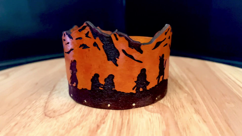 Miniatura: Lord of the Rings inspired Leather Coaster Set