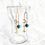 섬네일: Green Apatite Planet Moon and North Star Drop Earrings