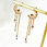 縮圖：Peaceful Night Moon and Stars Drop Earrings