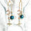 섬네일: Green Apatite Planet Moon and North Star Drop Earrings