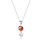 섬네일: Real flower Pendant Necklace with Initial Charm