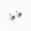 Thumbnail: January Birthstone Garnet Silver Stud Earrings