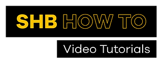 SHB How To Tutorials: YouTube