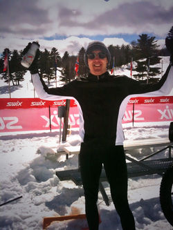 Excited to be done! Fat Bike Birkie National Championships 2014