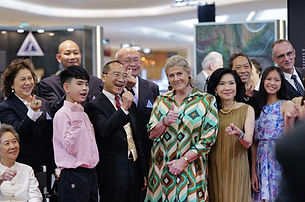 The Walk Exhibition, attended by H.R.H. Princess Lea of Belgium and H.H. Prince Chalermsuk Yugala. An organization of the the Chao Phya Abhai Raja Foundation.