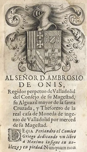 Arms of Ambrosio de Onis.