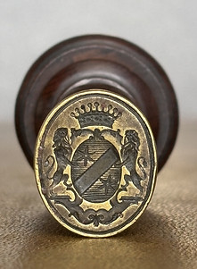 Armes de Marie-Louise-Laurence du Rocher du Quengo.