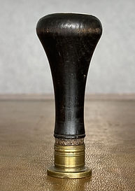 Wax seal stamp engraved with the arms of the French familly de Buissy.