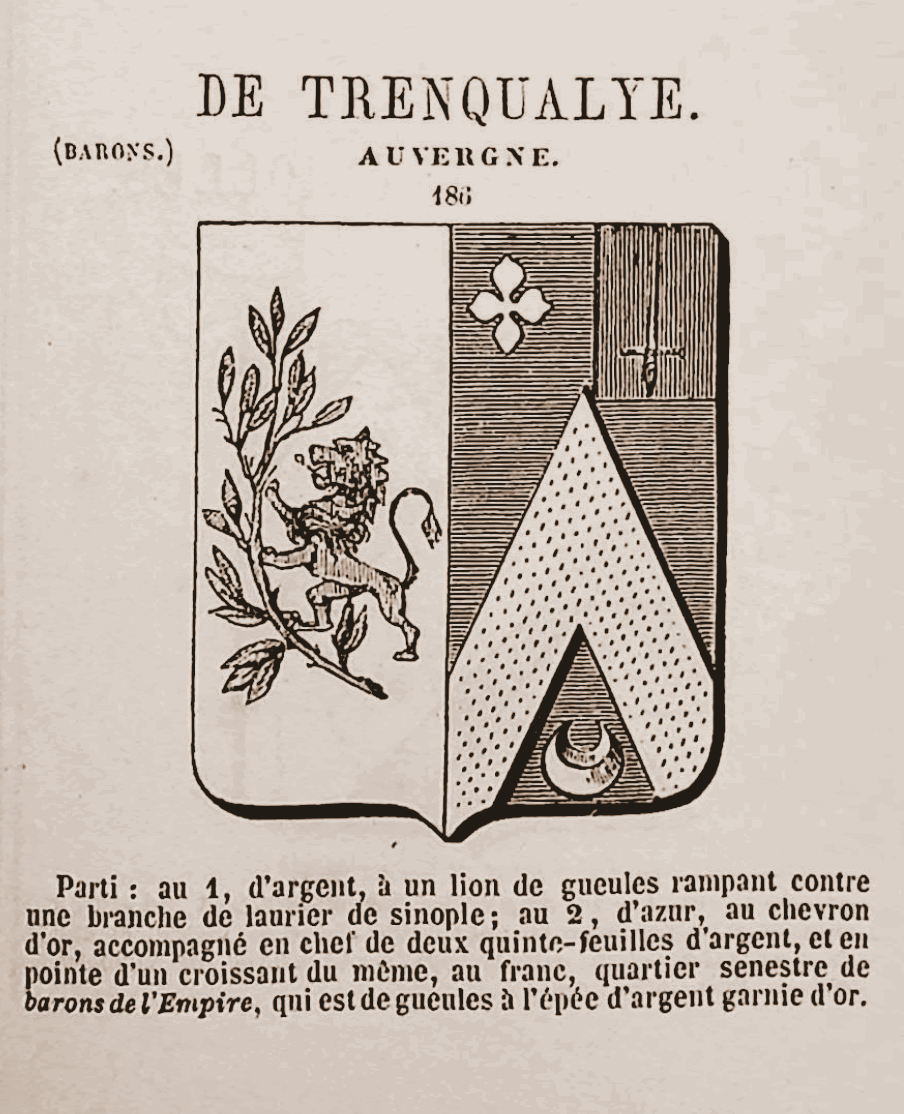 Armorial famille de Trenqualye.