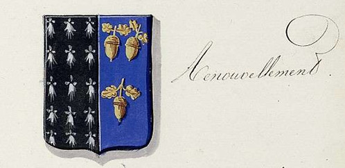 Renewed arms of François Maublanc de Chiseuil.
