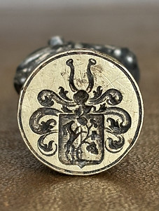 German stamp with horns.