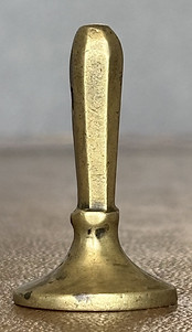 Golden wax sealing stamp. Collection of antique seals.