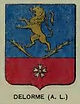 Armoiries du Chevalier de l'Empire Armand Louis Delorme.