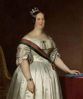 Portrait of Queen Maria II of Portugal.