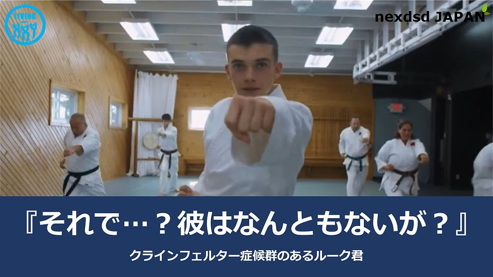 『それで…? 彼はなんともないが?』クラインフェルター症候群(XXY)のあるルーク君の物語