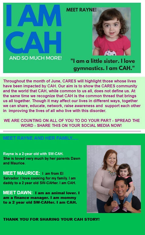 レインちゃん（CAH：副腎過形成）と家族のみなさん