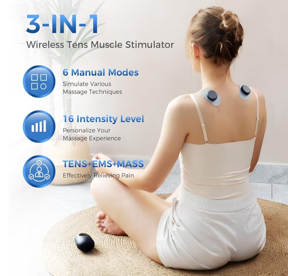 Thumbnail: Biohack Recovery TENS EMS LED Microcurrent Muscle Stimulating 