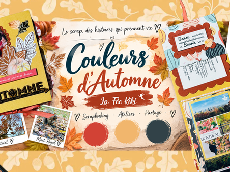 🍂 Couleurs d’automne : un mini-album aux couleurs de l’été indien- avec « Parcelle peinte » une collection Stampin’Up!
