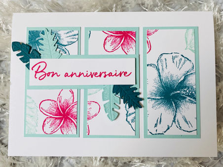 Un papier design fait main et ses 5 cartes