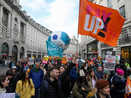 #British Workers are on strike For Better Pay.