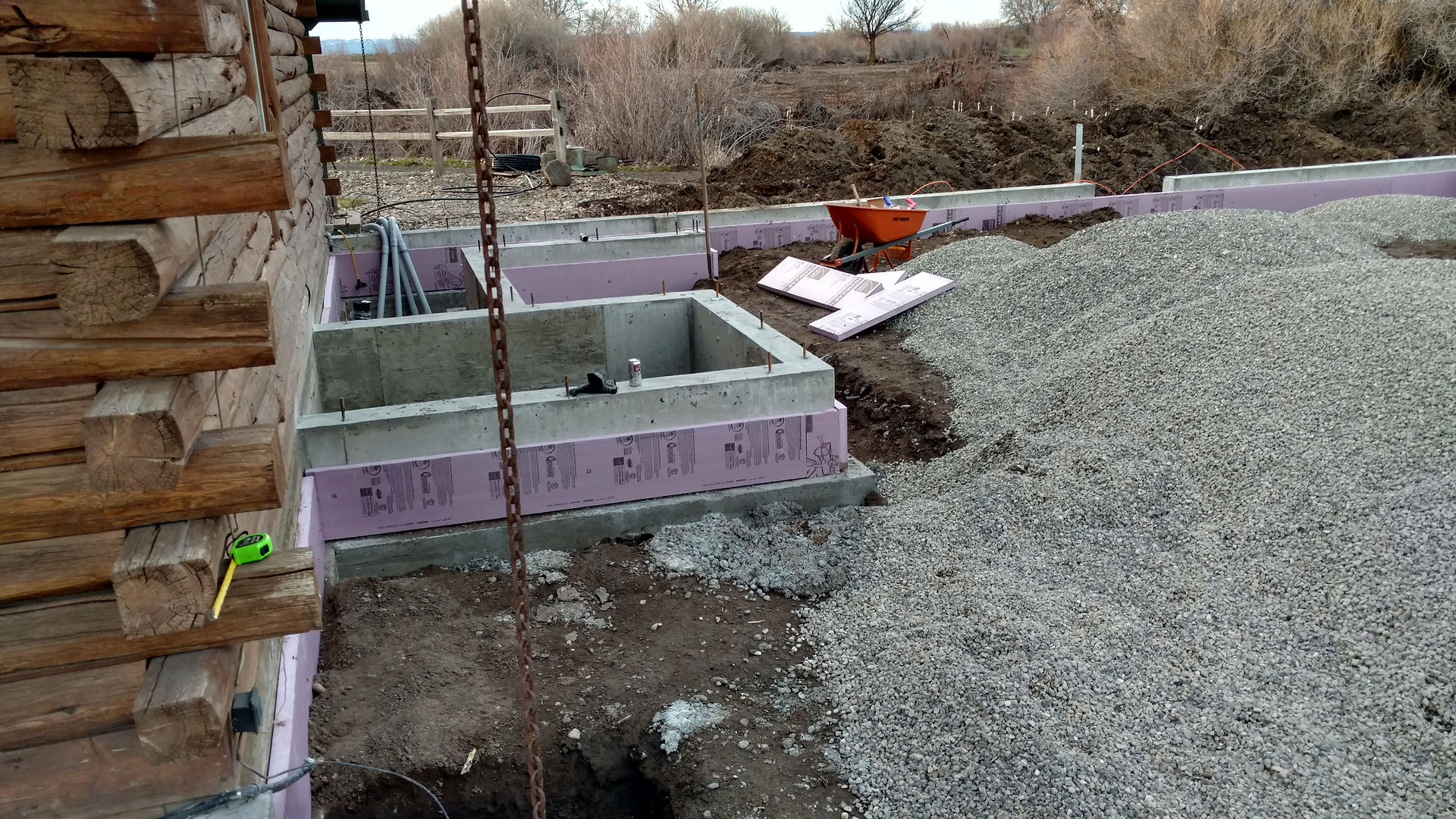Insulation Board On Stem Walls