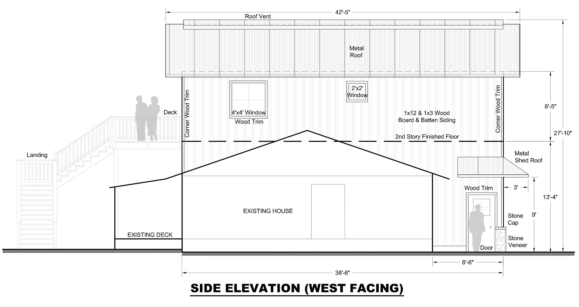 West Side Elevation