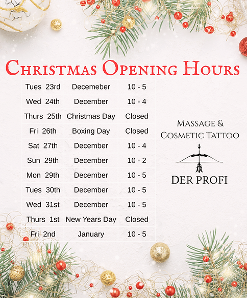 christmas hours 2025 Der Profi Ballina