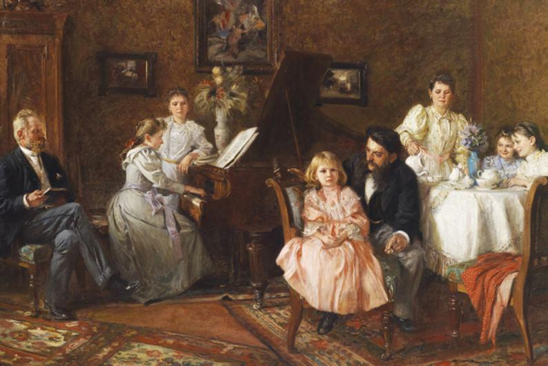 Although no photograph survives of Medtner's childhood home in this setting, he grew up in a cultivated household where music, literature, and intellectual life were inseparable.