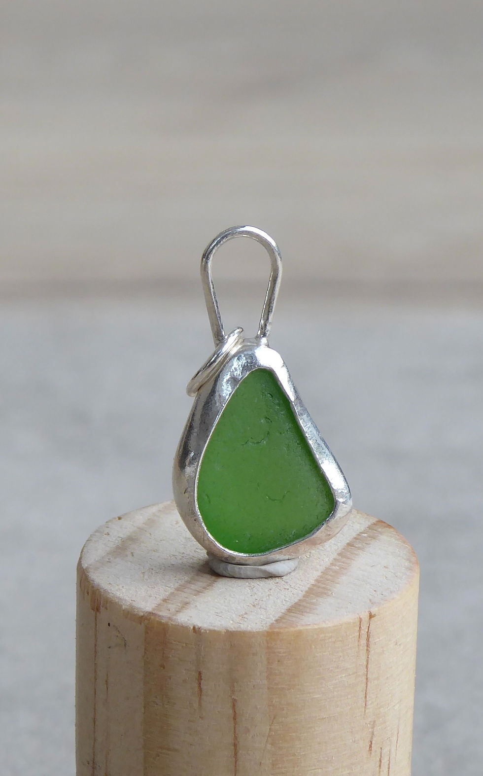 Green Sea Glass drop