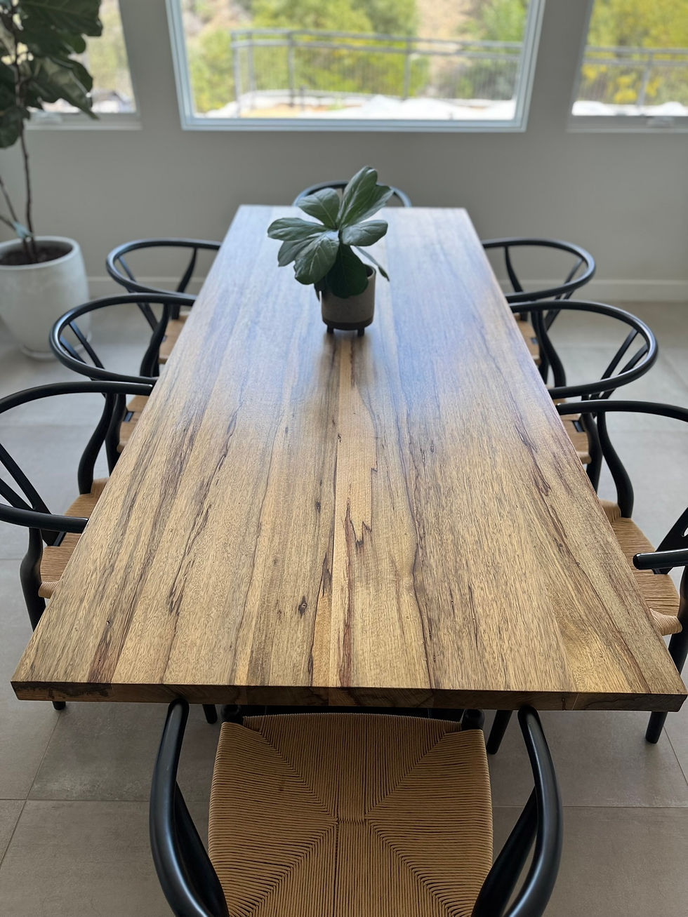 Thumbnail: Black Limba Dining Table
