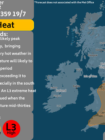 Moderate weather impact issued: 🥵Extreme Heat🥵
17/07/22 0000 - 19/07/22 2359