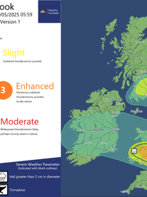 Convective Outlook Issued: Enhanced risk 12/05/2025 06:00 - 13/05/2025 05:59