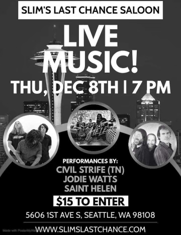 Civil Strife (Knoxville, TN)  // Jodie Watts // Saint Helen 