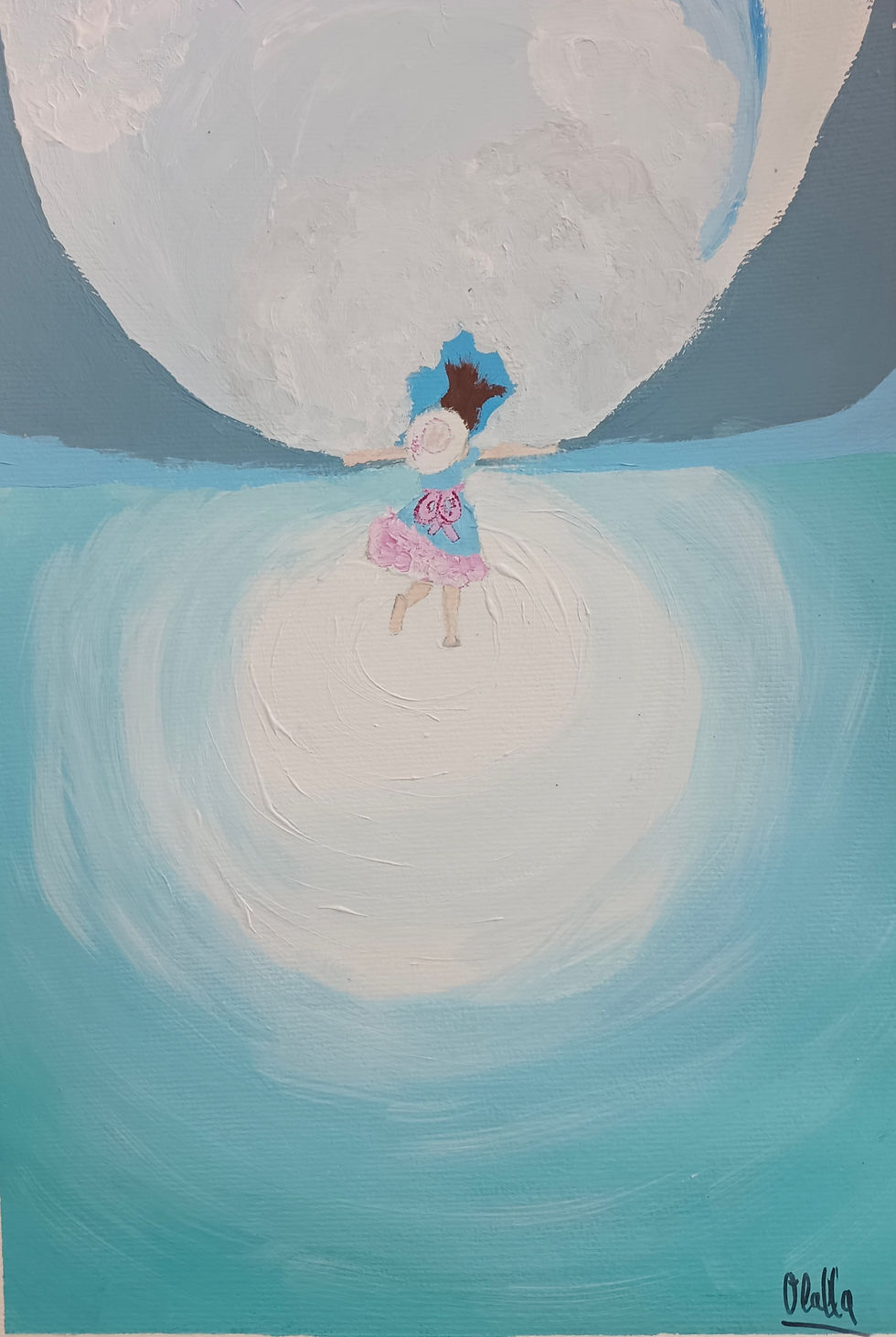 Olalla Coto. Acrílico sobre papel. 30x40cm