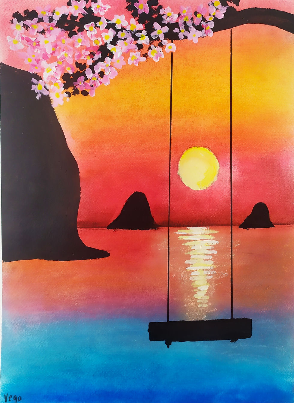 Técnica mixta sobre papel, 26x36cm