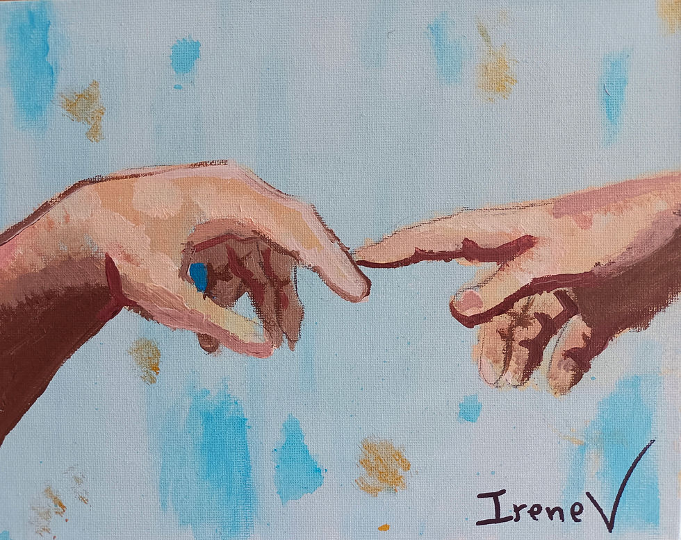 Irene Vecino. Acrílico sobre tabla entelada. 25x20cm