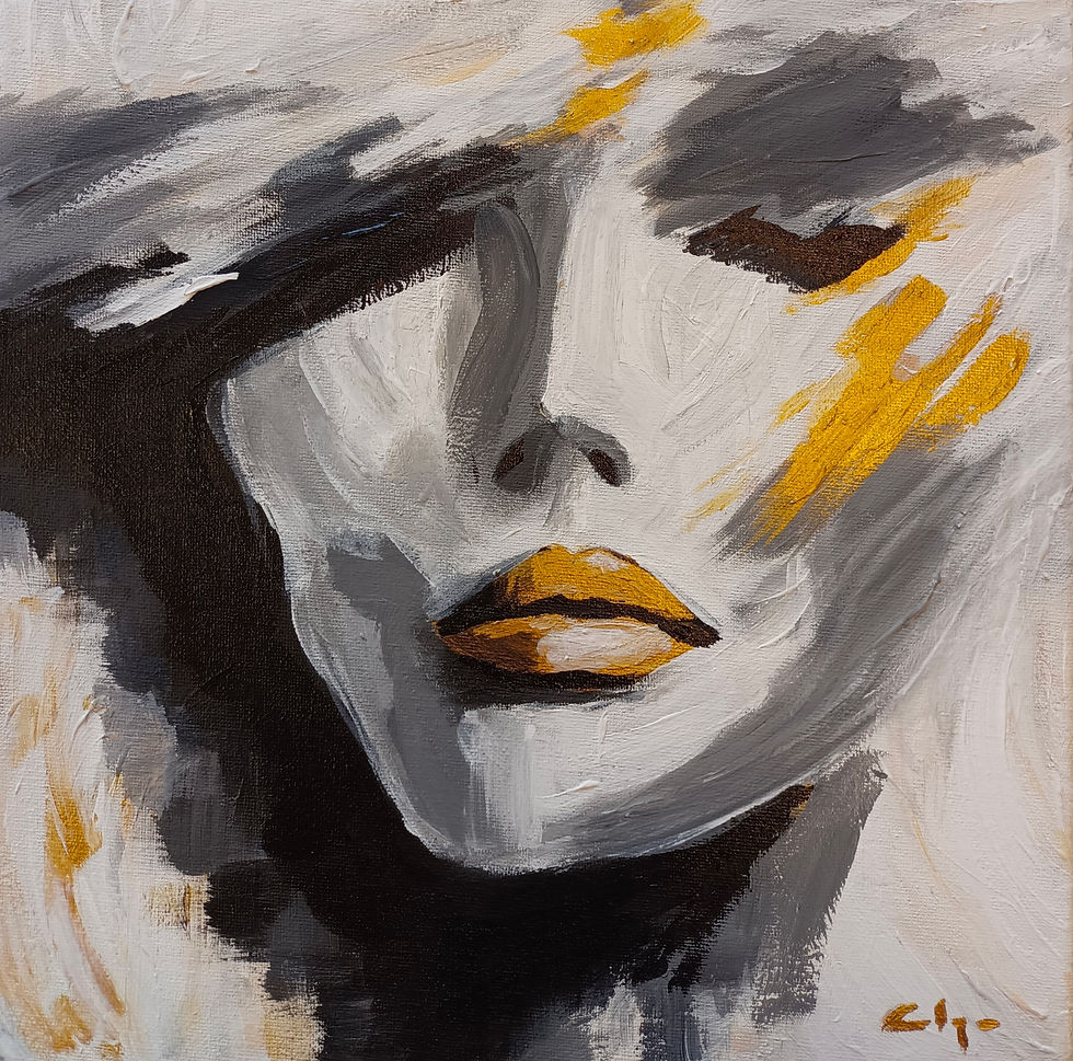 136. Olga Jiménez, Acrílico sobre lienzo. 30x30cm
