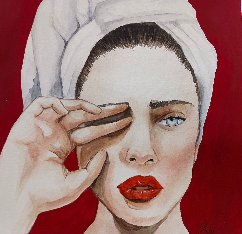 116. Lucía Fernández. Acuarela sobre papel. 30x30cm