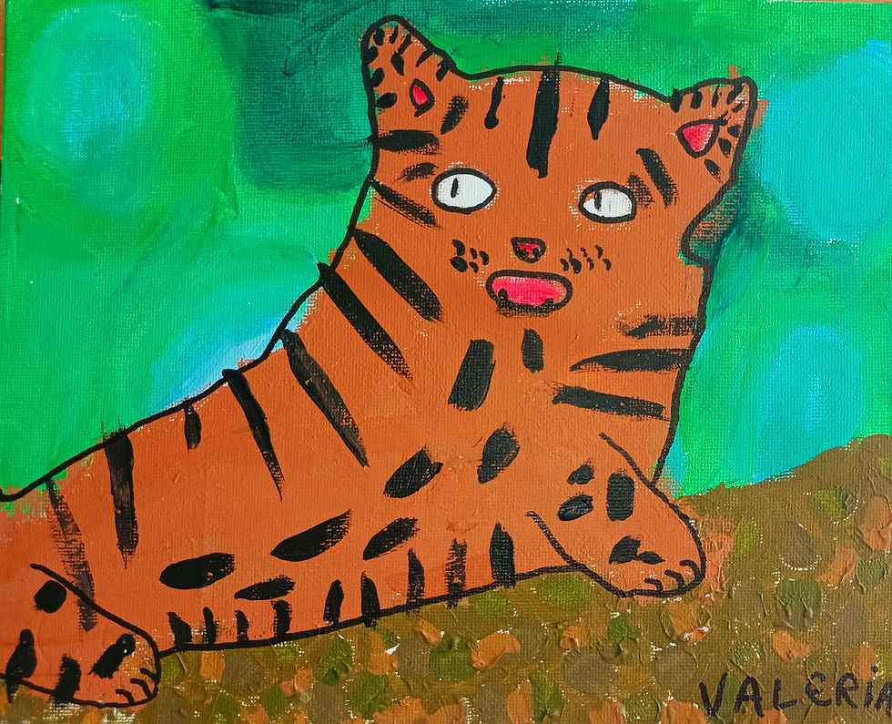 Valeria P´érez. Acrílico sobre tabla entelada. 25x20cm