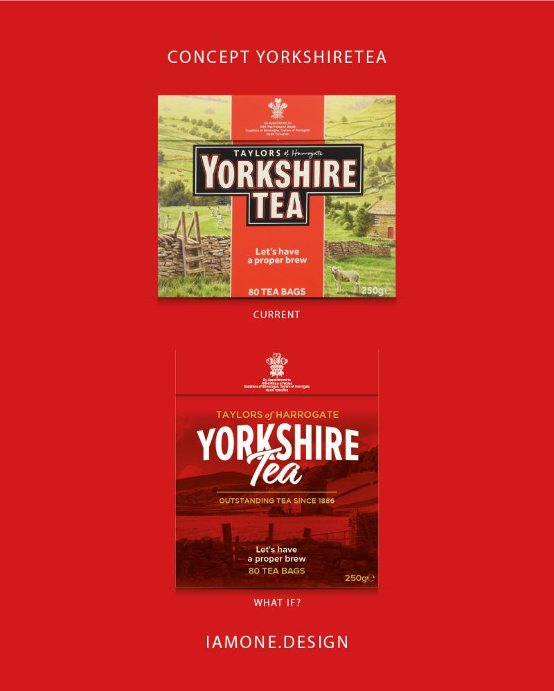 What if Yorkshire Tea embraced a more contemporary visual identity?