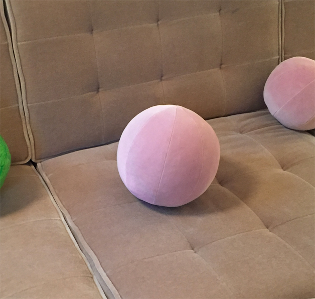 Thumbnail: Pink Velvet Pillow Ball