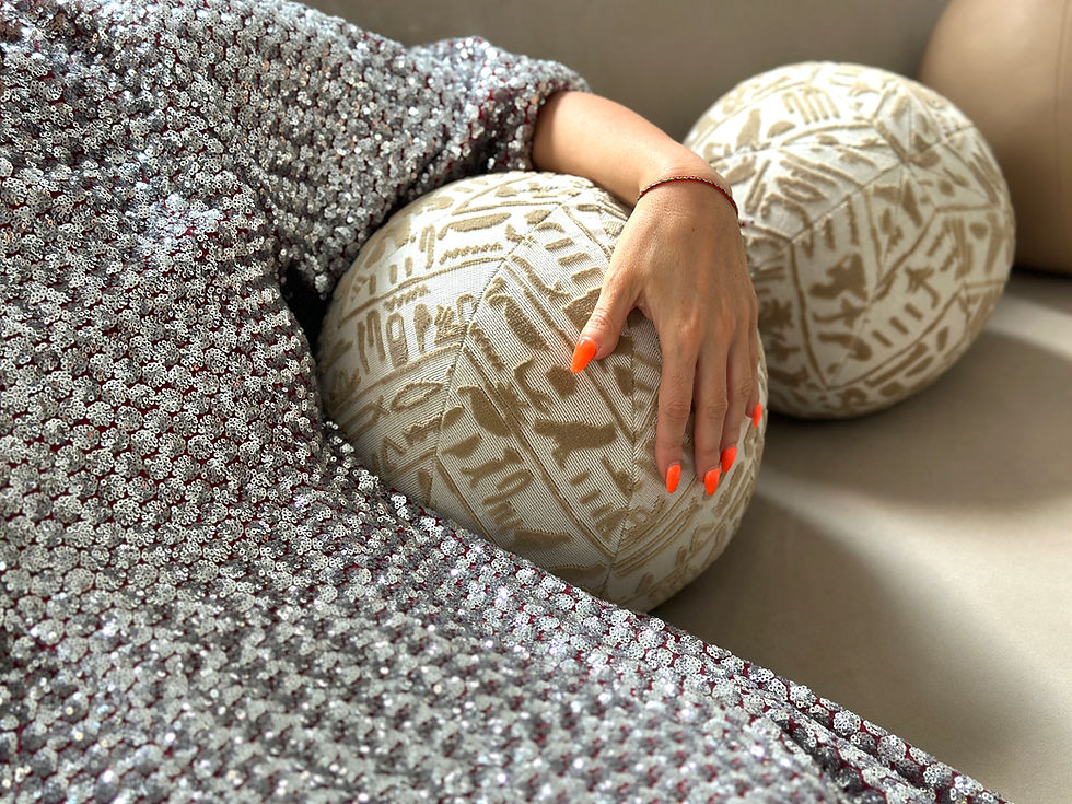 Thumbnail: Hieroglyphic Pillow Ball (Medium)