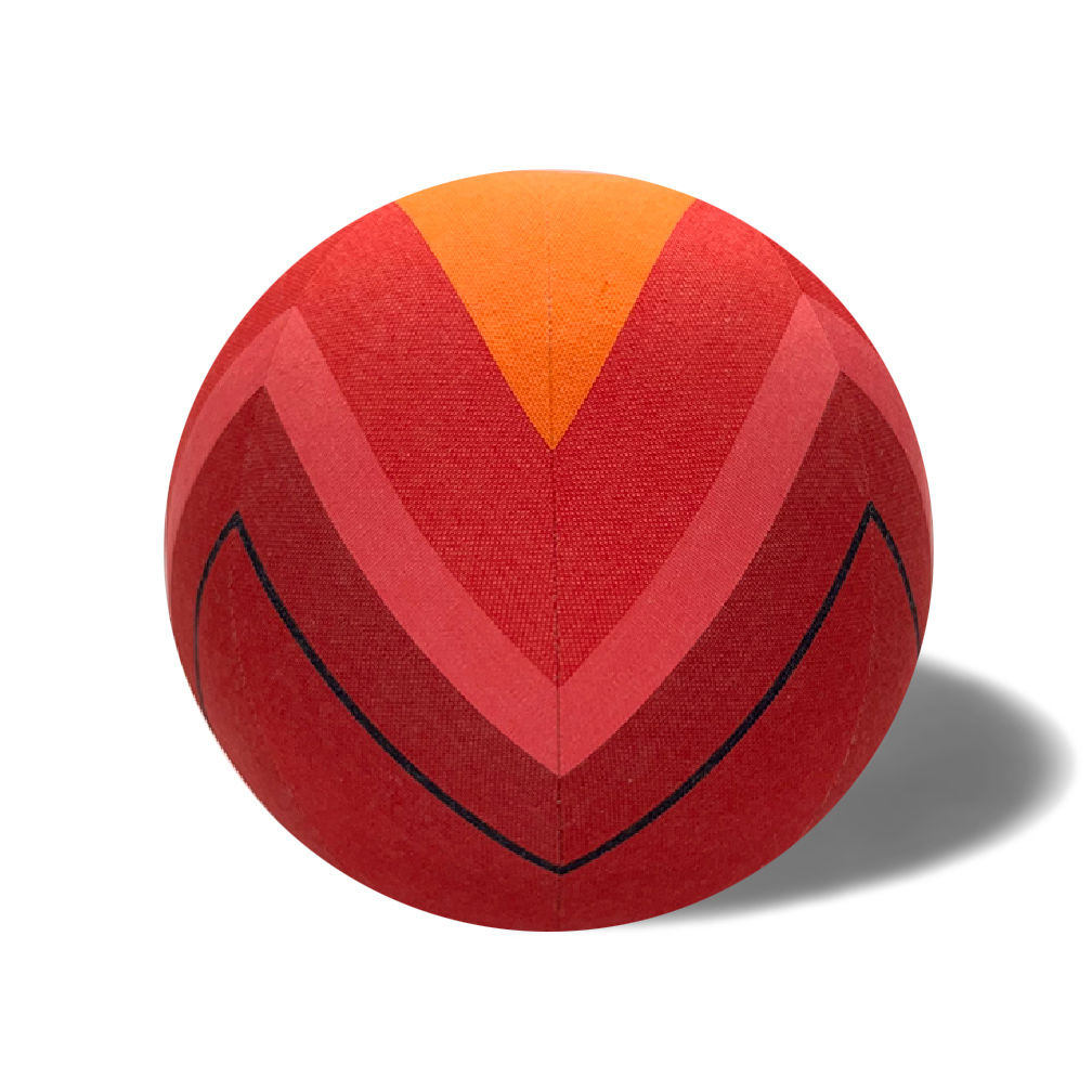 Orange & Reds Star Pillow Ball