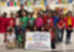 PE Teacher and Grant Honoree, Ashley Moody; PE Teacher, Chris Staton; and Second Graders of Bluffton Elementary School