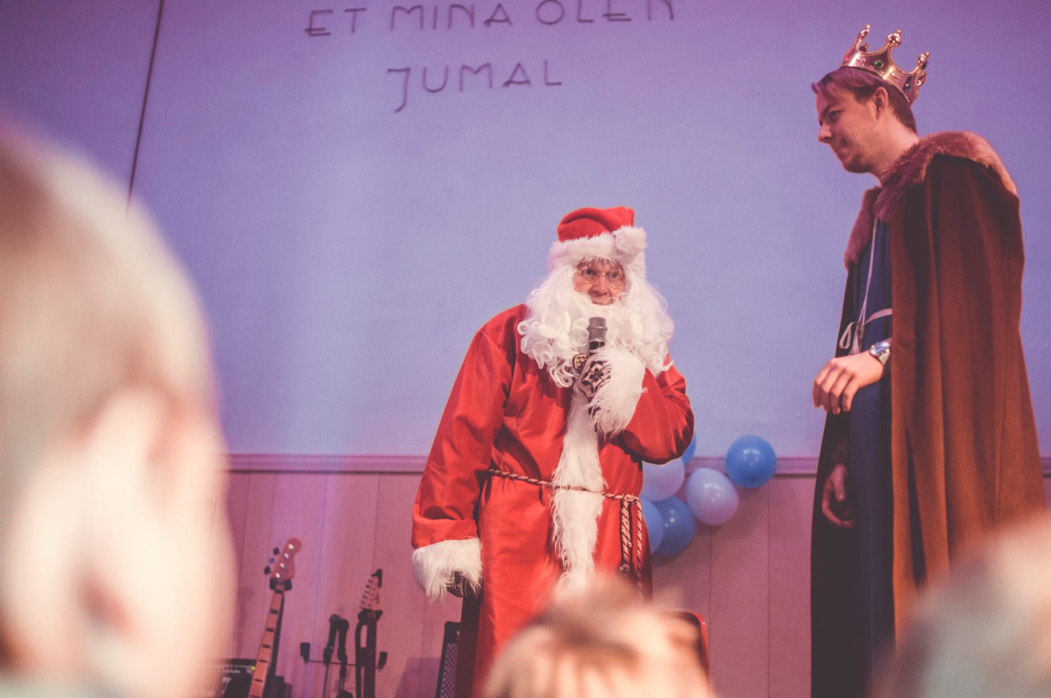 Jõuluvana koos päevajuhiga
