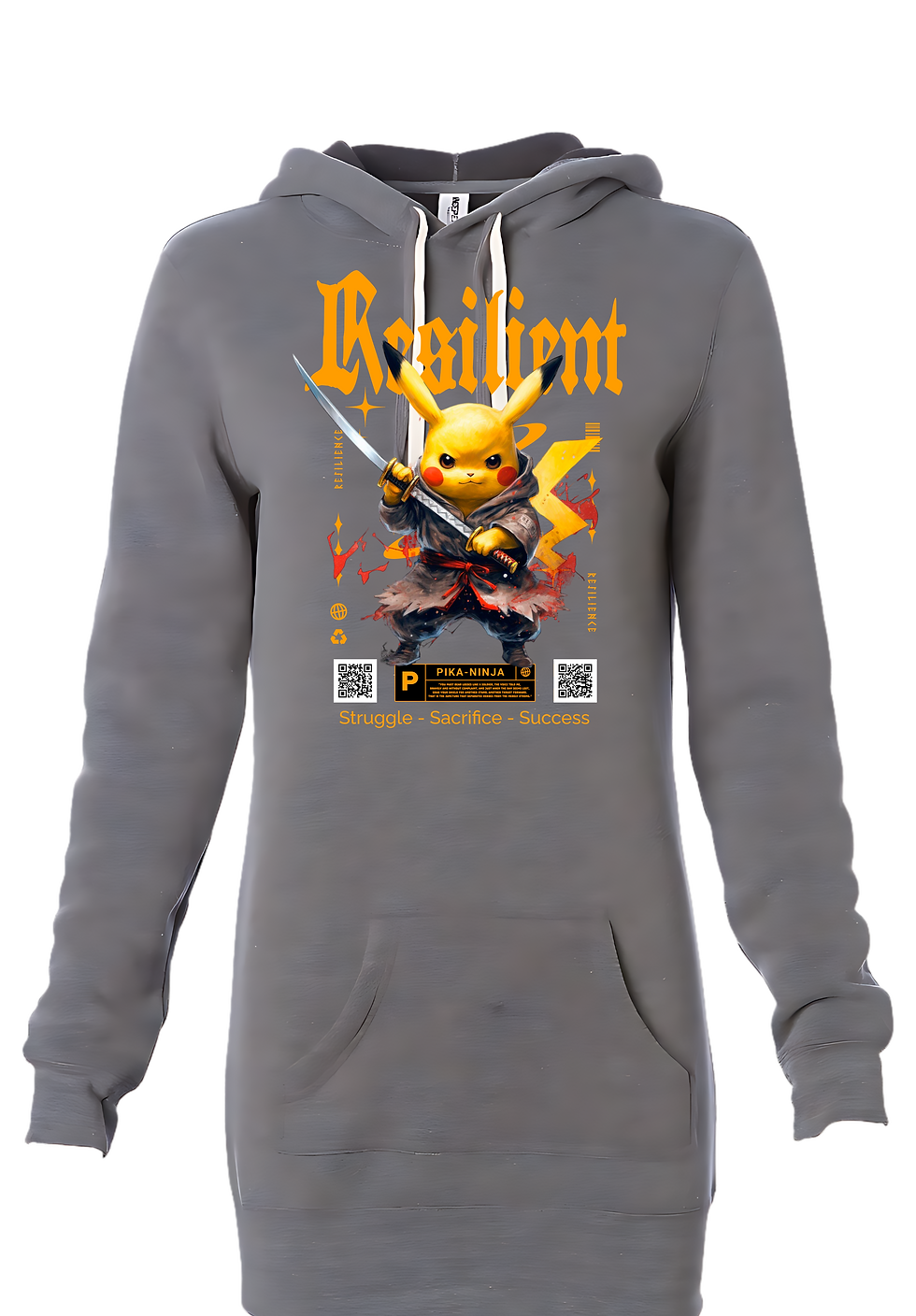 Thumbnail: TEAM RESILIENT PIKACHU NINJA CROP TOP HOODIE