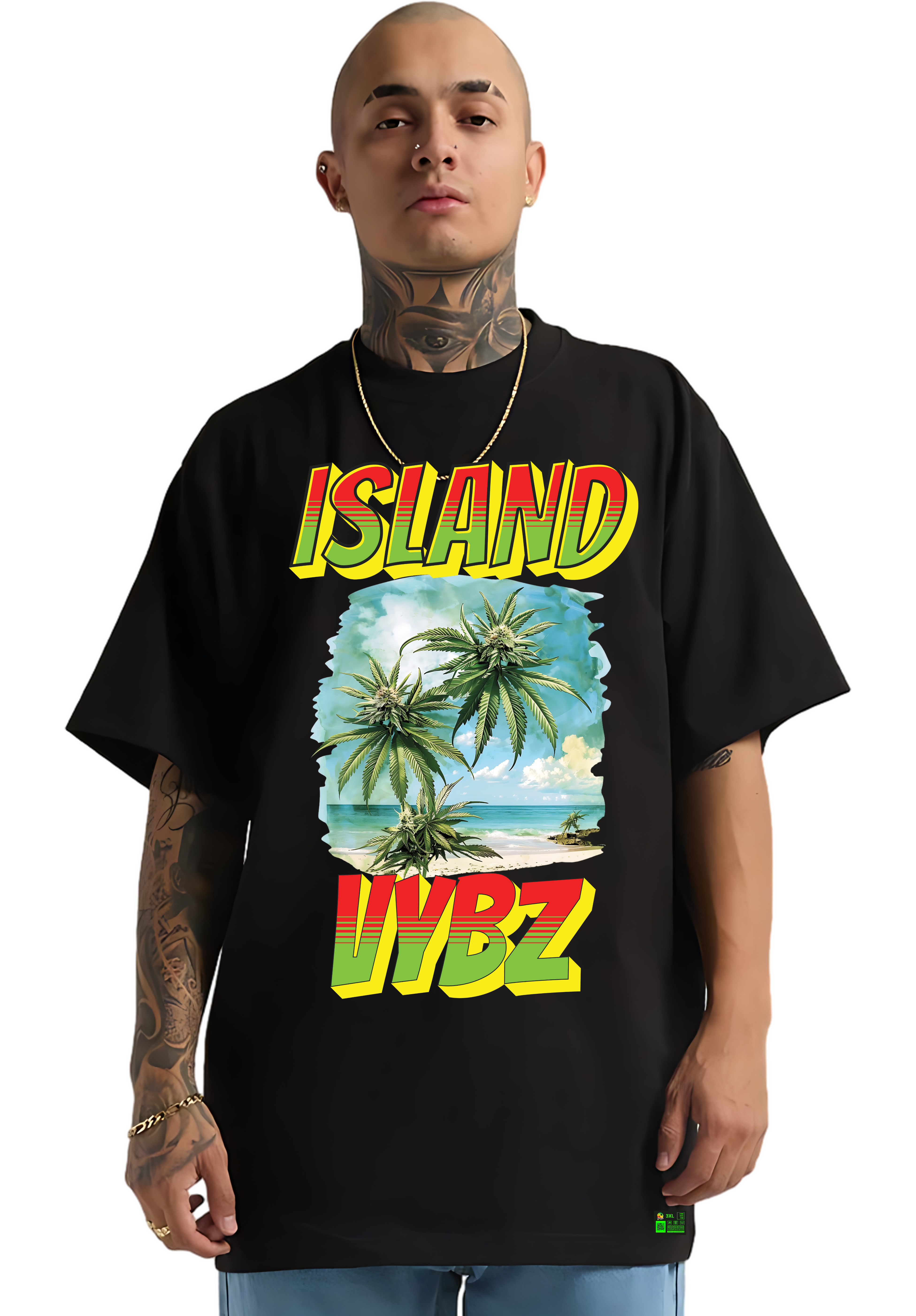 ISLAND VYBZ GANJA ISLAND SHORT SLEEVE TEES