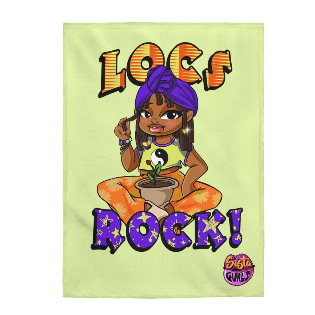 Locks Rock Velveteen Plush Blanket