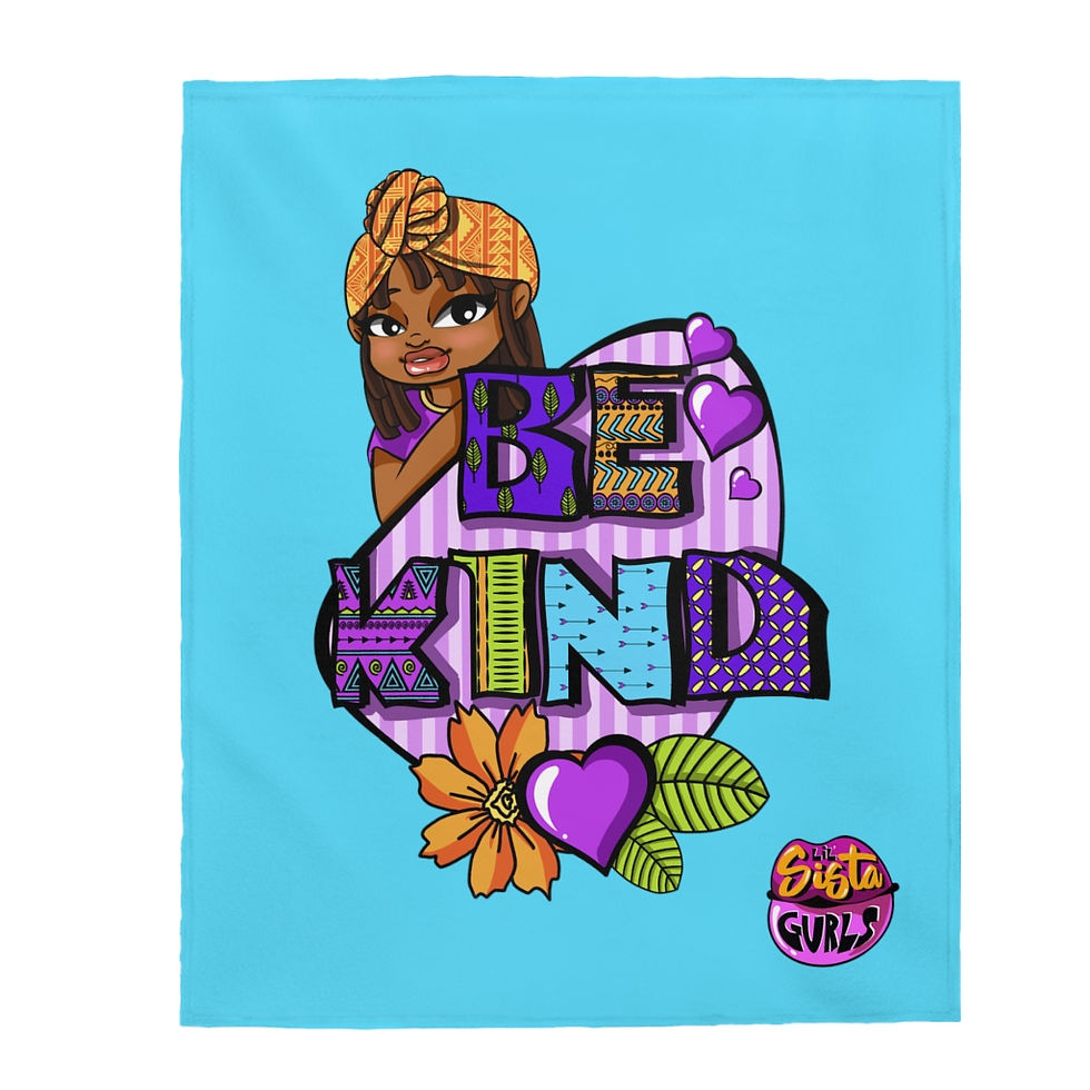 Miniaturbild: Be Kind Velveteen Plush Blanket