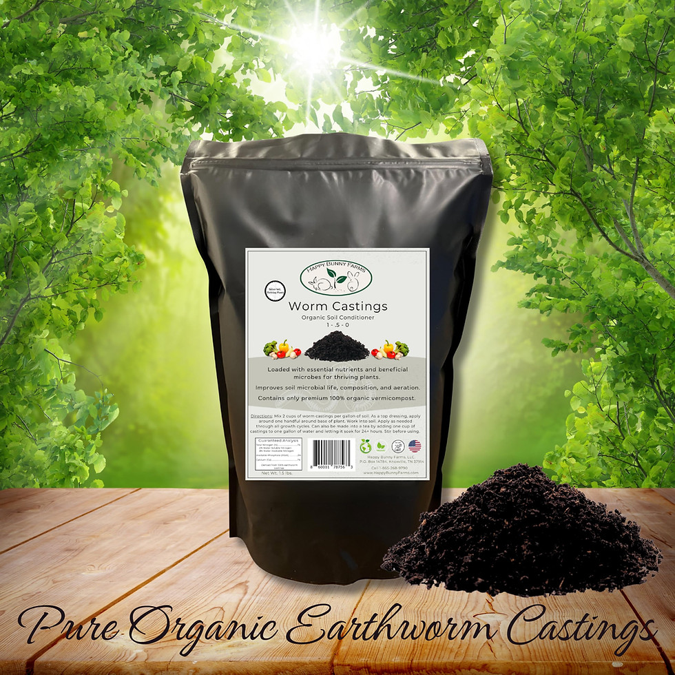 Thumbnail: Worm Castings for Plants, 1 QT (1.5lbs). Organic Soil Rebuilder and Plant Fer...